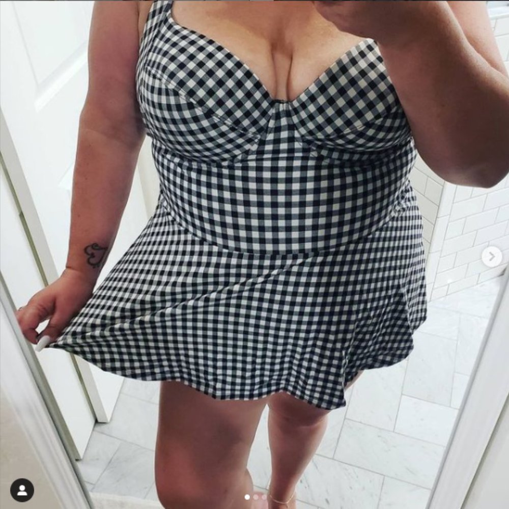 Torrid Size 3 One Piece Swimsuit (Peplum style)